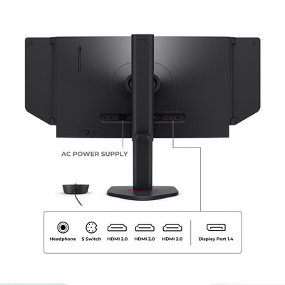 BenQ ZOWIE XL2566X+ 25" FHD 400Hz TN Gaming Monitor, Black