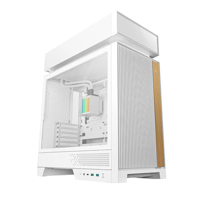 DeepCool CL6600 White oq ATX korpus, o'rnatilgan 360mm suvli kuler bilan