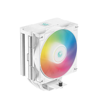 DeepCool AG400 DIGITAL White ARGB oq havo kuleri, displey bilan