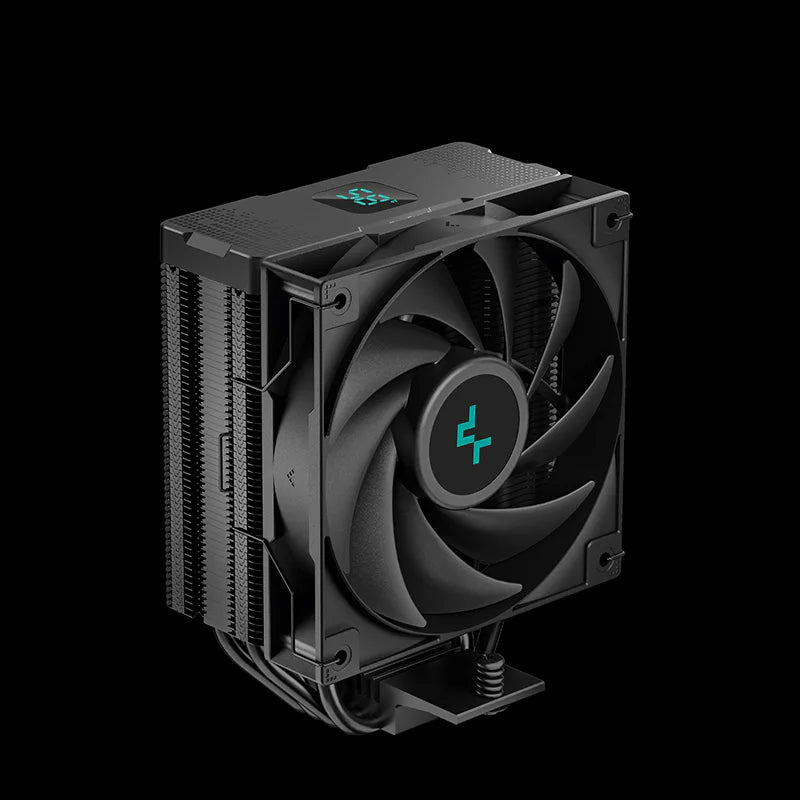 DeepCool AG400 DIGITAL qora havo kuleri, harorat displeyi bilan