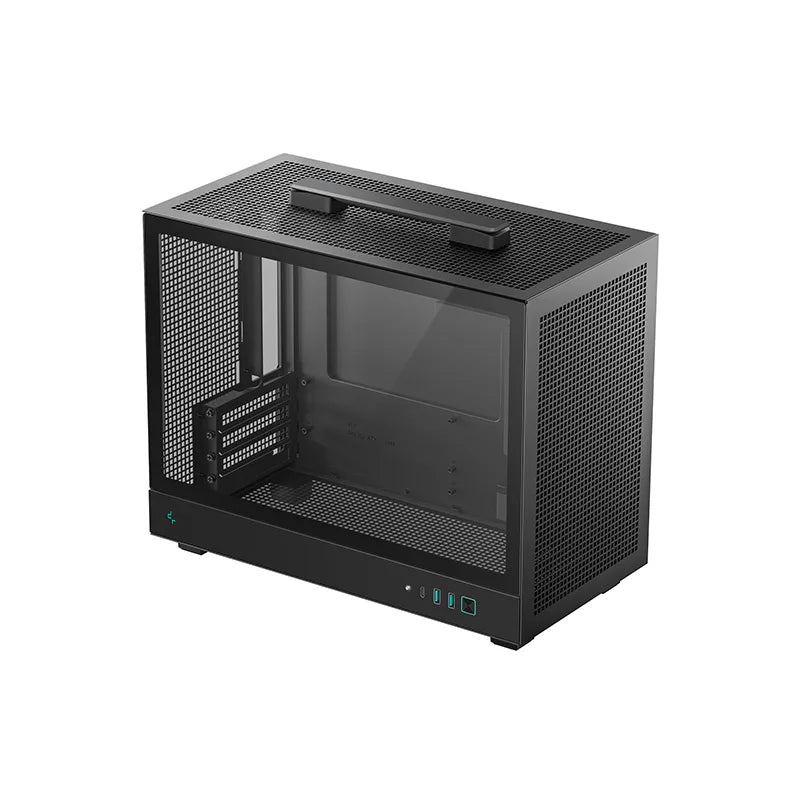 DeepCool CH160 PLUS qora kompakt Mini-ITX korpus