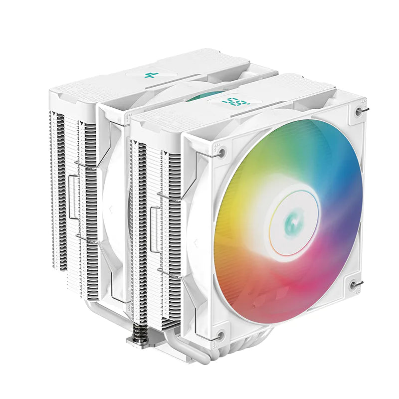 DeepCool AG620 DIGITAL White ARGB oq ikki minorali havo kuleri