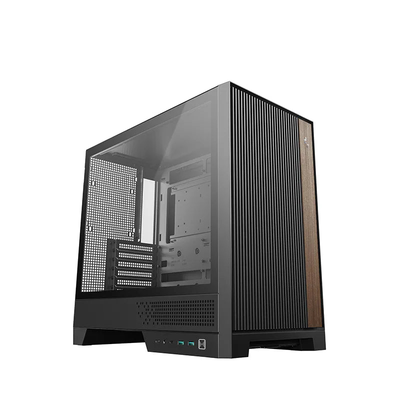 DeepCool CL600 qora ATX korpus, ARGB kulerlar va shishali panel