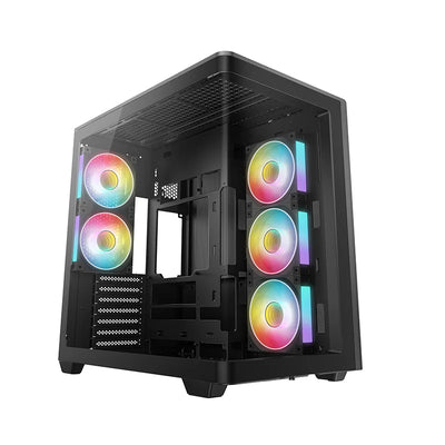 DeepCool CG590U 5F ATX korpus, 5 ta ARGB kuler va panoramali shisha