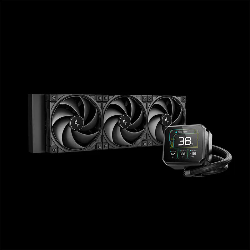 DeepCool SPARTACUS 360 suvli kuler, 3.4 dyuymli LCD displeyli nasos bloki