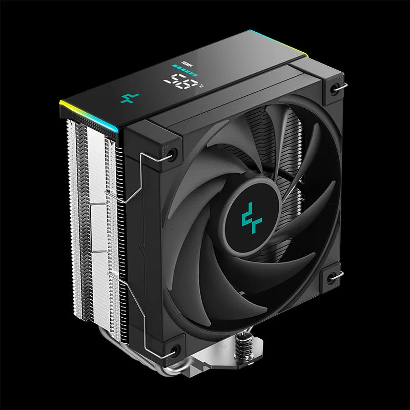 DeepCool AK400 DIGITAL SE qora havo kuleri, raqamli displey bilan