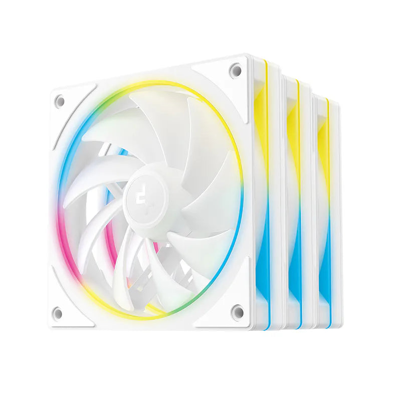 DeepCool FL12 SE WH 3IN1 uchta oq 120mm ARGB korpus kuleri