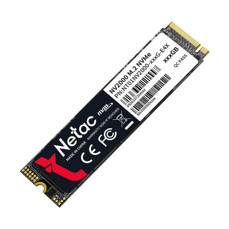 Netac NV2000 512GB M.2 NVMe PCIe 3.0 SSD, 2500 MB/s