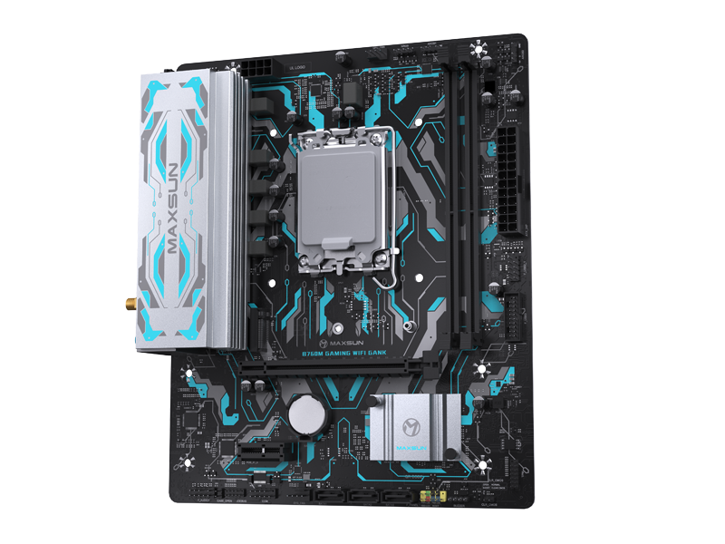 Maxsun B760M GAMING WIFI GANK V2 DDR5 ona plata, LGA1700, Micro-ATX