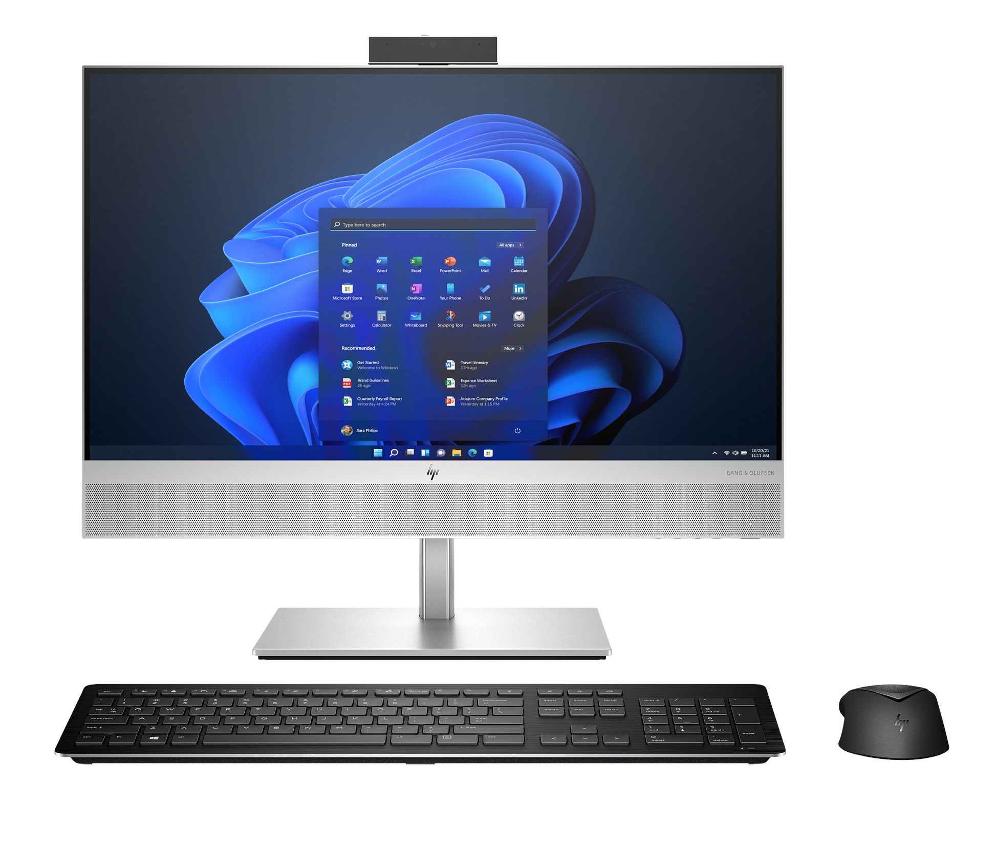 HP EliteOne 840 G9 monoblok, 24 dyuym FHD IPS, kumush korpus
