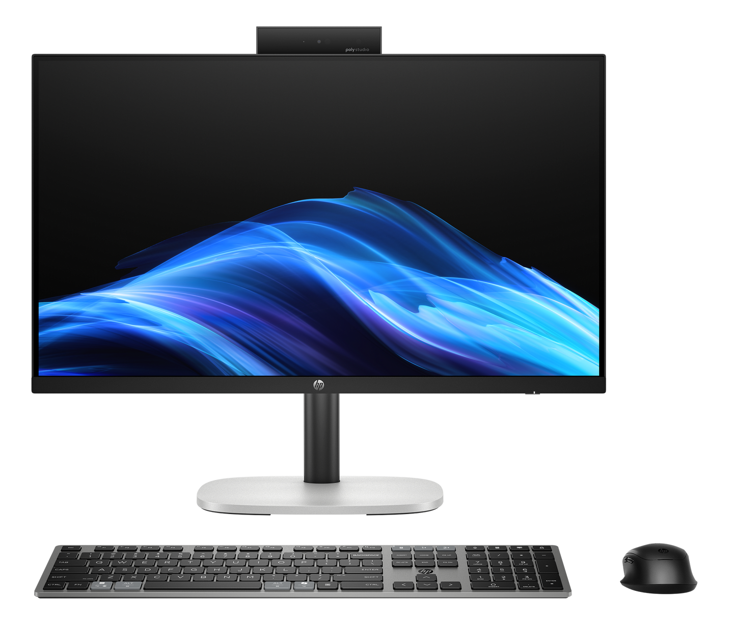 HP ProStudio 4 G1i 24 monoblok, 23,8 dyuym FHD IPS, qora korpus, Poly Studio kamera