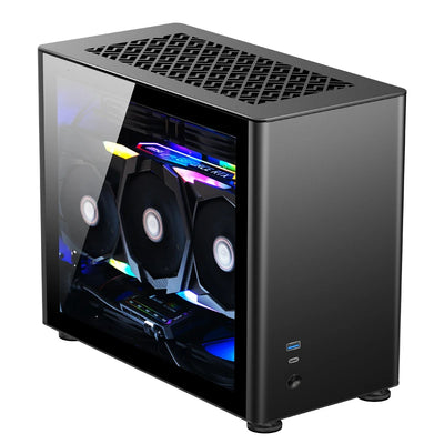 Jonsbo A4 qora Mini-ITX ixcham korpus