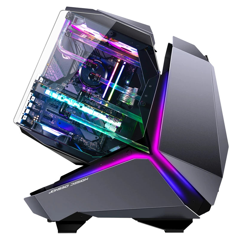 Jonsbo MOD-5 kulrang alyuminiy ATX korpus