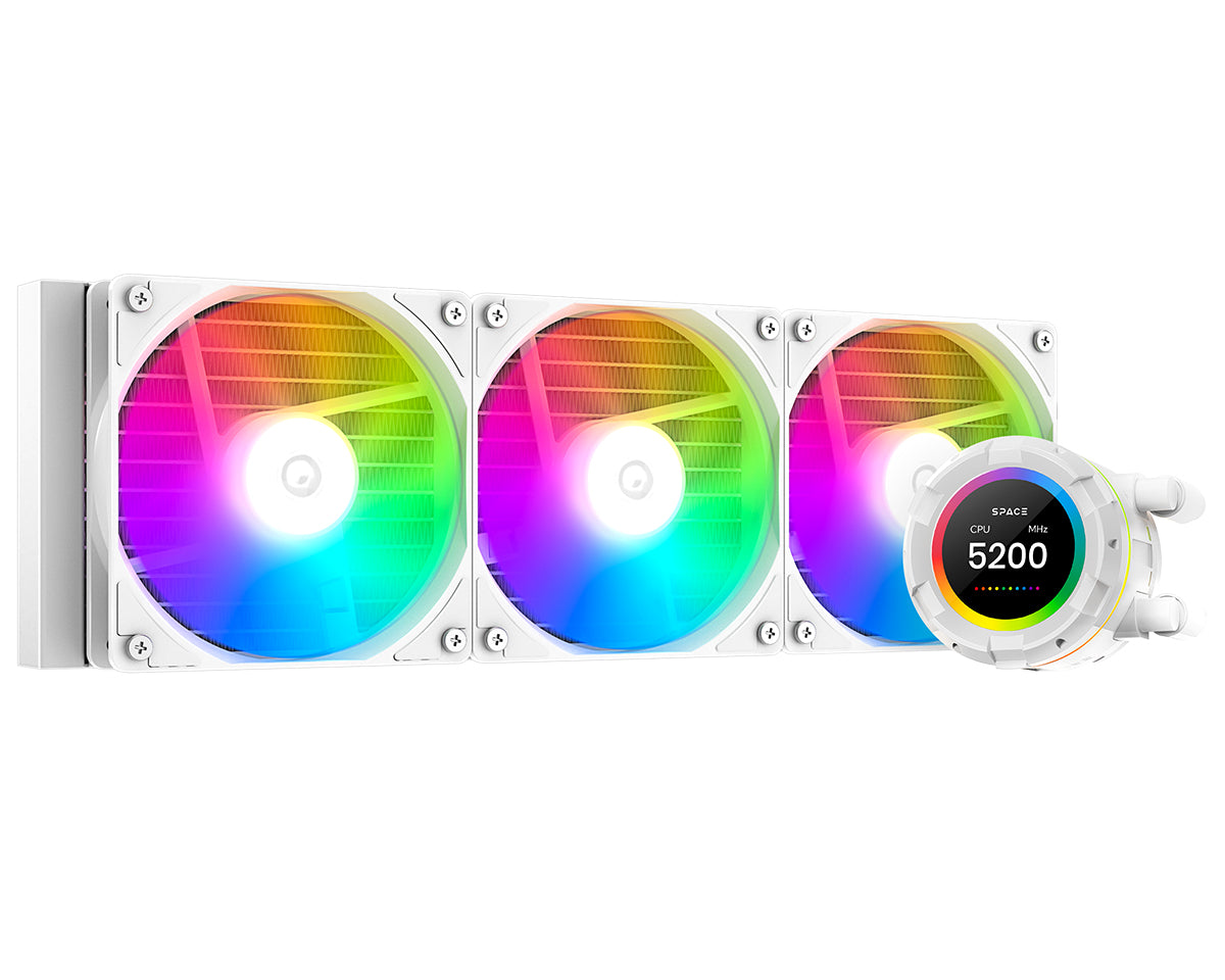 ID-COOLING SL360 XE White LCD ekranli suvli sovutish tizimi