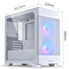 Lian Li LANCOOL 205M MESH Snow Micro-ATX korpus, 2 ta ARGB kuler