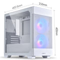 Lian Li LANCOOL 205M MESH Snow Micro-ATX korpus, 2 ta ARGB kuler