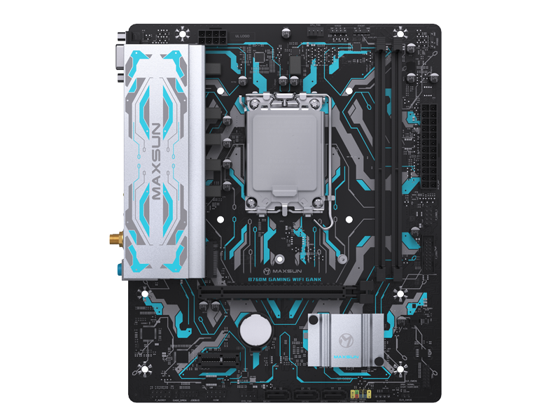 Maxsun B760M GAMING WIFI GANK V2 DDR5 ona plata, LGA1700, Micro-ATX