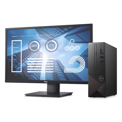 Настольный компьютер DELL Vostro 3681 SFF i3-10100/ 8GB/ 256GB SSD Монитор Dell 24" FHD 75Hz