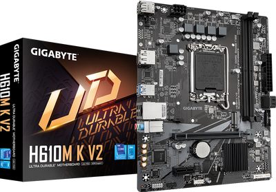 Gigabyte H610M K V2 DDR5 ona plata, LGA1700, Micro-ATX