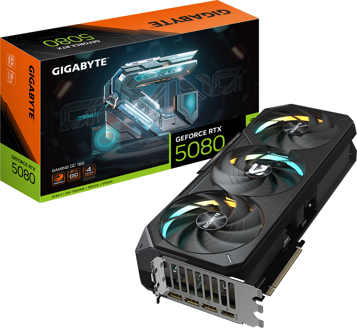 Gigabyte GeForce RTX 5080 GAMING OC videokarta, 16 GB GDDR7