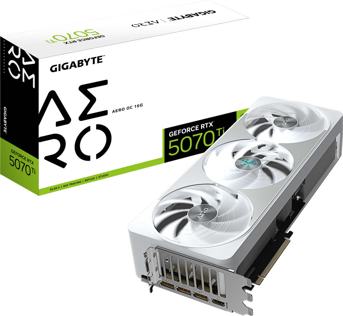 Gigabyte GeForce RTX 5070 Ti AERO OC videokarta, 16 GB GDDR7, oq rang