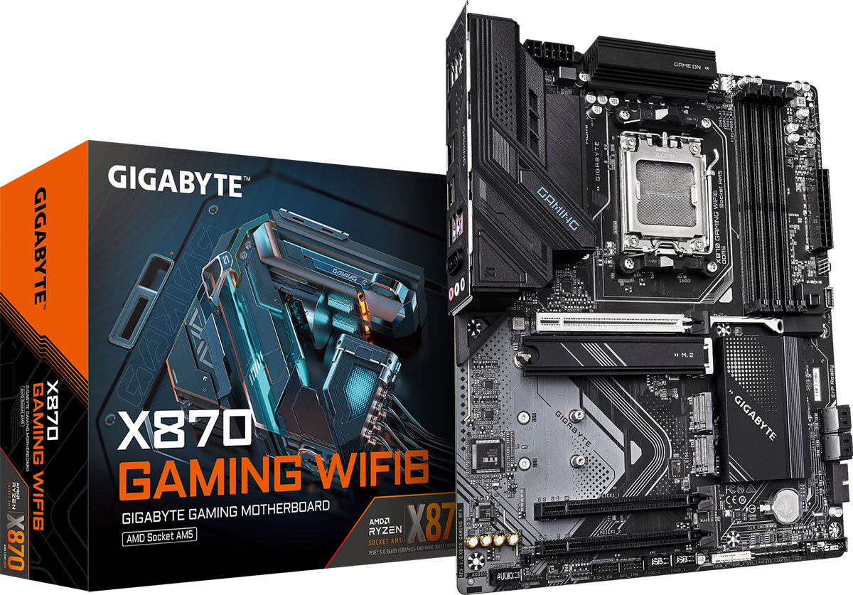 Gigabyte X870 GAMING WIFI6 DDR5 ona plata, AM5, 2 ta USB4, ATX