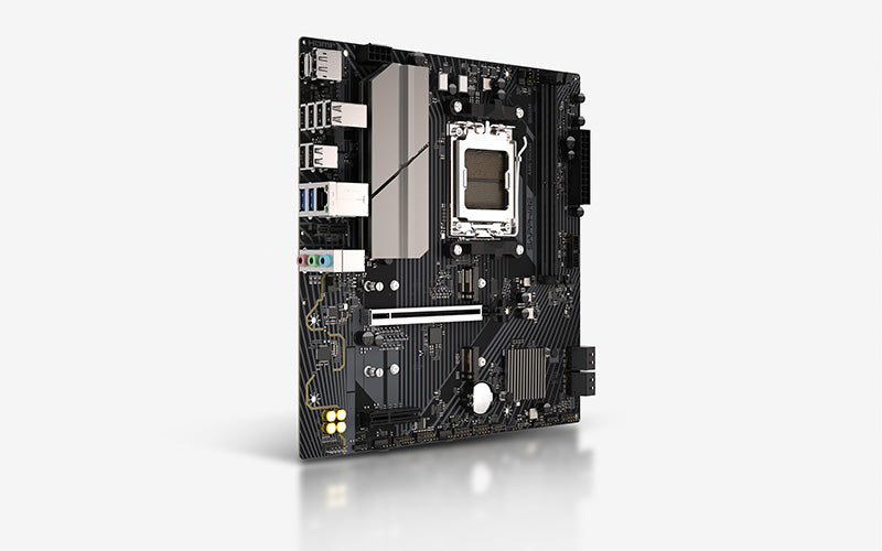 Sapphire B650M-E DDR5 ona plata, AM5, PCIe 5.0 M.2, Micro-ATX