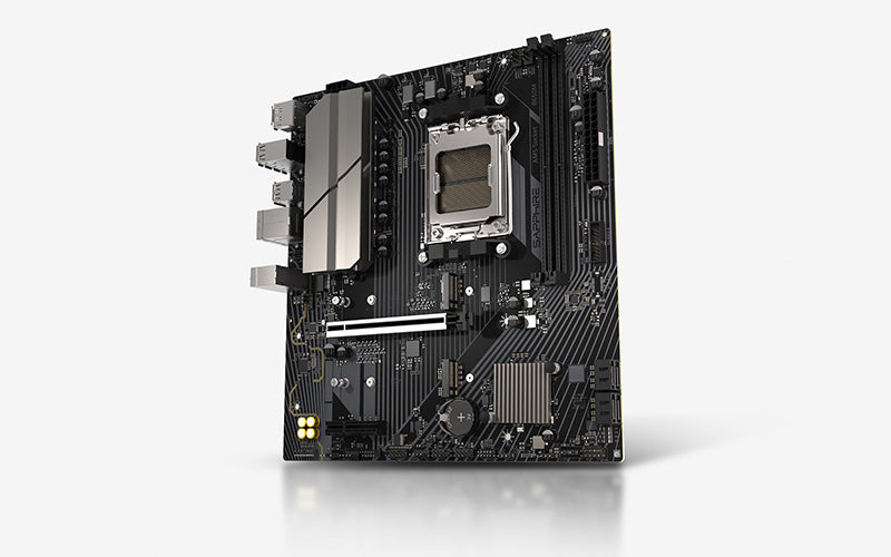 Sapphire B650M-E DDR5 ona plata, AM5, PCIe 5.0 M.2, Micro-ATX