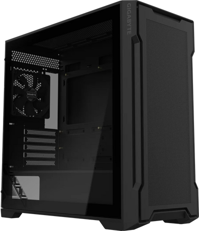 Gigabyte C102 GLASS qora Micro-ATX korpus, shaffof shishali yon panel