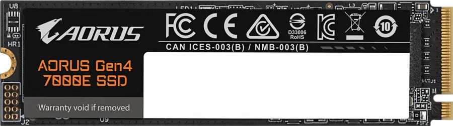 Gigabyte AORUS Gen4 7000E SSD ikkinchi ko'rinish