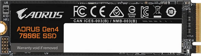 Gigabyte AORUS Gen4 7000E SSD 2TB ikkinchi ko'rinish