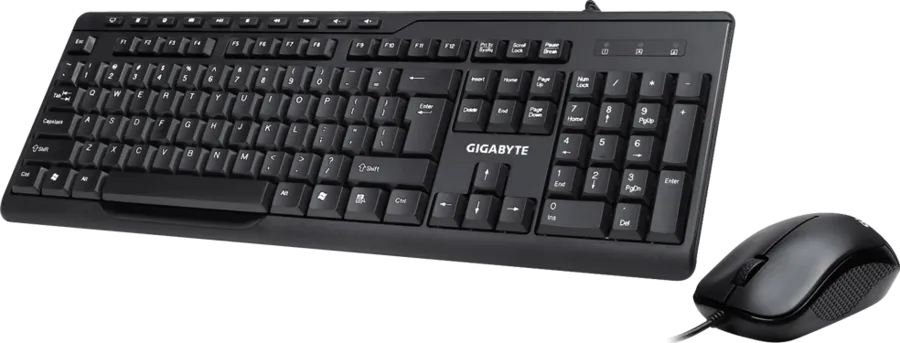 Gigabyte KM6300 qora klaviatura va sichqoncha to'plami