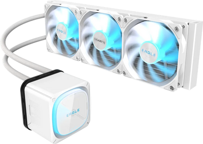 Gigabyte EAGLE 360 ICE oq suvli kuler, 3 ta 120mm ARGB kuler