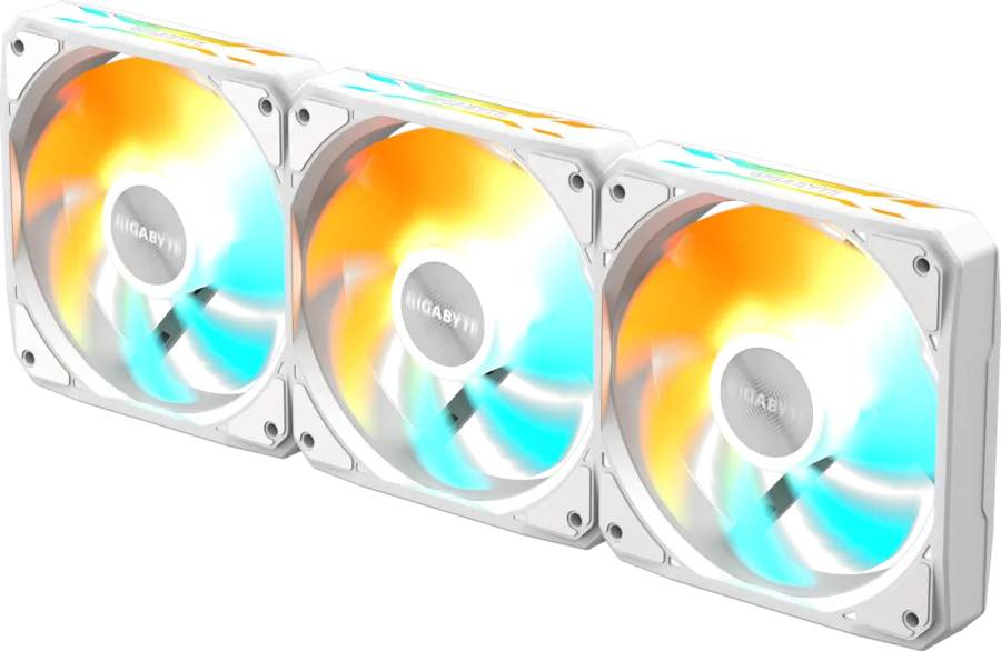 Gigabyte EZ CHAIN FAN 120 ICE oq ARGB korpus kuleri to'plami