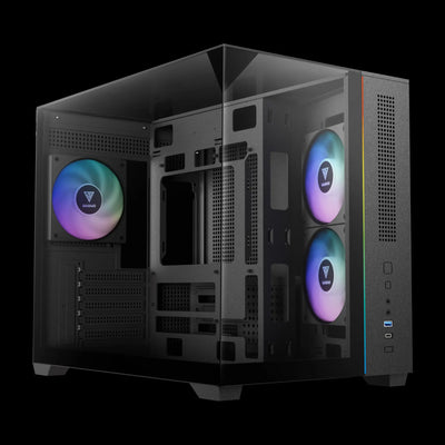 Gamdias ATLAS M3M qora Micro-ATX korpus