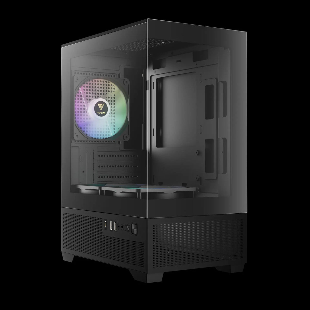 Gamdias AURA GC9M ELITE qora Micro-ATX korpus