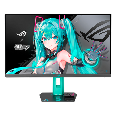 ASUS - 27" ROG Strix XG27ACMEG-G Hatsune Miku Edition Gaming Monitor, IPS, 260Hz, QHD(2560 x 1440)2K, 0,03ms, USB Type-C, HDR400, Black (90LM0C7U-B01371)