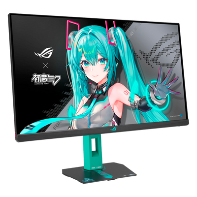 ASUS - 27" ROG Strix XG27ACMEG-G Hatsune Miku Edition Gaming Monitor, IPS, 260Hz, QHD(2560 x 1440)2K, 0,03ms, USB Type-C, HDR400, Black (90LM0C7U-B01371)