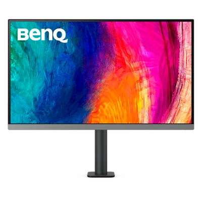 BenQ - 27" DesignVue PD2706UA 4K Monitor, IPS, 60Hz, 5mc, UHD(3840x2160), HDMI, Type C, KVM, Audio, Pivot, Ergo Stand, Black, Monitor for Mac (9H.LLKLB.QEP)