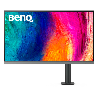 BenQ - 27" DesignVue PD2706UA 4K Monitor, IPS, 60Hz, 5mc, UHD(3840x2160), HDMI, Type C, KVM, Audio, Pivot, Ergo Stand, Black, Monitor for Mac (9H.LLKLB.QEP)