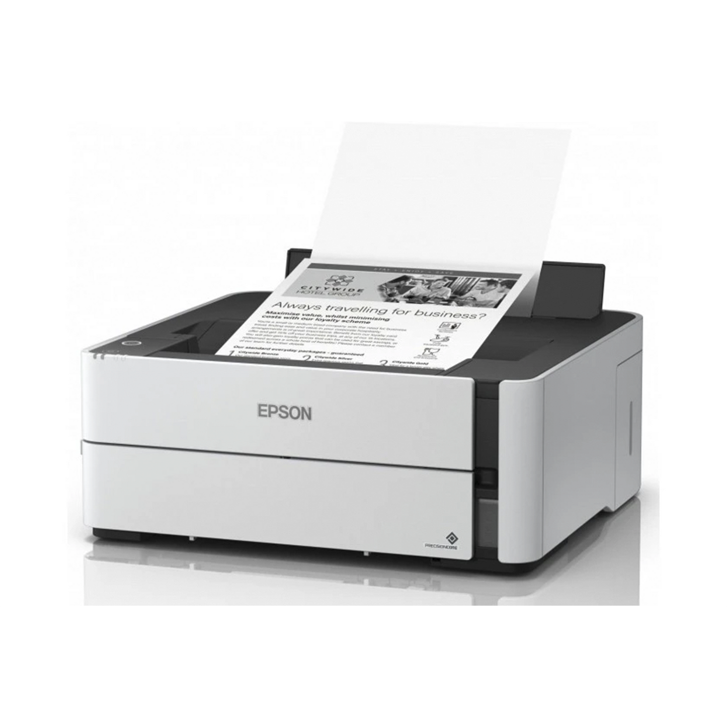 Epson M1170 A4 oq-qora printer, siyoh purkagichli biznes printer