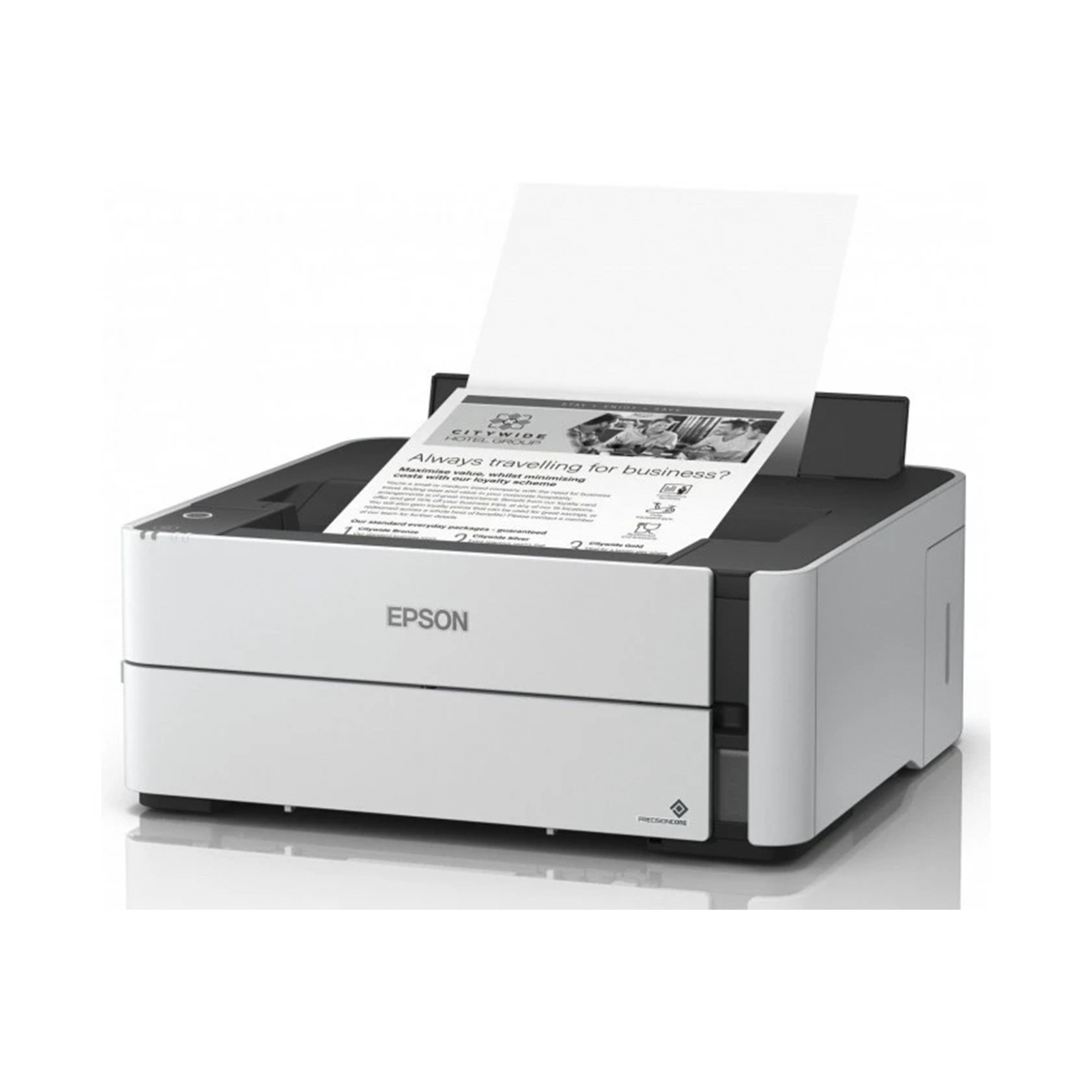 Epson M1170 A4 oq-qora printer, siyoh purkagichli biznes printer