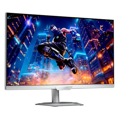 Gigabyte - 27" M27Q2 ICE EK Gaming Monitor, IPS, 200hz, 1mc, QHD (2560х 440), HDMI, DisplayPort, Type-C, USB, White