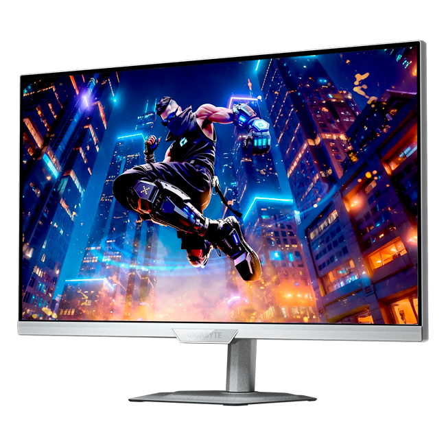 Gigabyte - 27" M27Q2 ICE EK Gaming Monitor, IPS, 200hz, 1mc, QHD (2560х 440), HDMI, DisplayPort, Type-C, USB, White