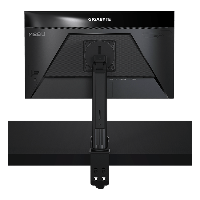 Gigabyte - 28" M28U-AE  Gaming Monitor, IPS, 144hz, 1mc, UHD (3440 х 1440), HDMI, DisplayPort, Type C, USB, Black