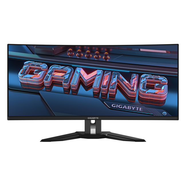 Gigabyte - 34" MO34WQC2 EK Gaming Monitor, QD-OLED, 240hz, 0,03mc, UHD (3440 х 1440), HDMI, DisplayPort, Type C, USB, Black