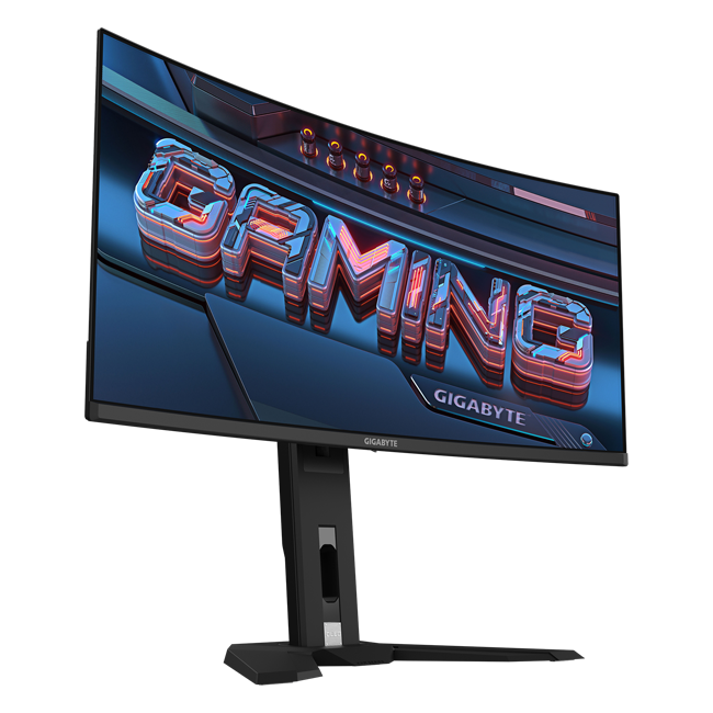 Gigabyte - 34" MO34WQC2 EK Gaming Monitor, QD-OLED, 240hz, 0,03mc, UHD (3440 х 1440), HDMI, DisplayPort, Type C, USB, Black