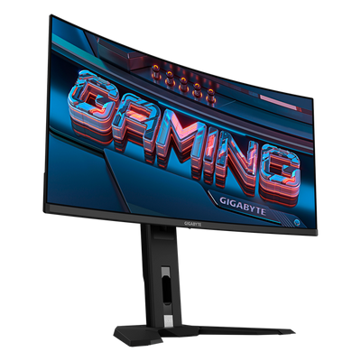 Gigabyte - 34" MO34WQC2 EK Gaming Monitor, QD-OLED, 240hz, 0,03mc, UHD (3440 х 1440), HDMI, DisplayPort, Type C, USB, Black