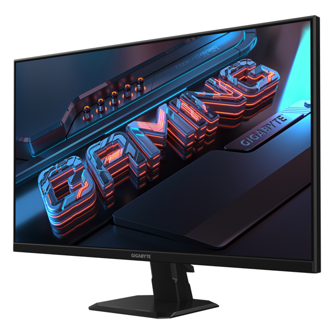 Gigabyte - 27" GS27FA Gaming Monitor, IPS, 180hz, 1mc, FHD (1920x1080), HDMI, DisplayPort, Black