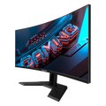 Gigabyte - 34" GS34WQCP-EK Curved Gaming Monitor, VA, 180hz, 1mc, WQHD (3440 х 1440), HDMI, DisplayPort, Black